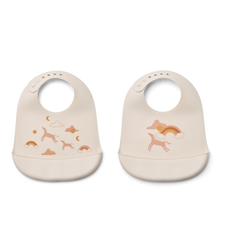 Tilda Silicone Bib - 2 Pack - Dream