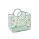 Samantha basket with charms - light peppermint