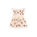 Yvonne frill dress - strawberry