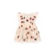 Yvonne frill dress - strawberry