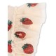 Yvonne frill dress - strawberry