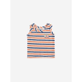 Smiling Striped Terry tank top