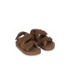 Sun sandals solid - burnt olive